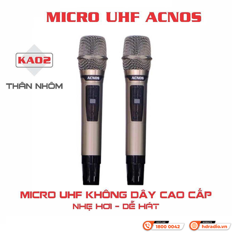 Mic KA02 tương thích với loa Acnos CS445D/CS550/các loa mới