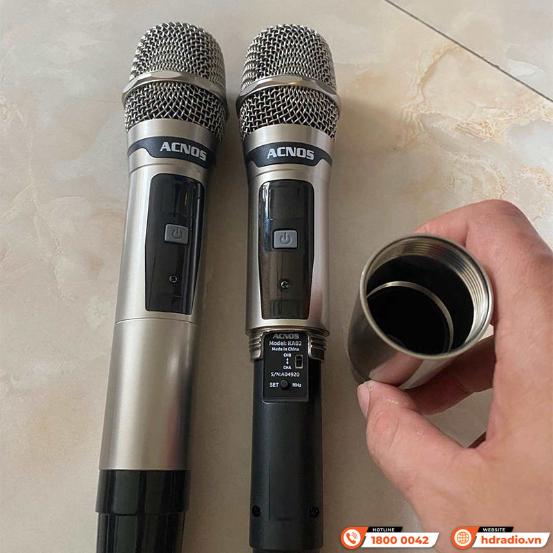 Mic KA02 tương thích với loa Acnos CS445D/CS550/các loa mới