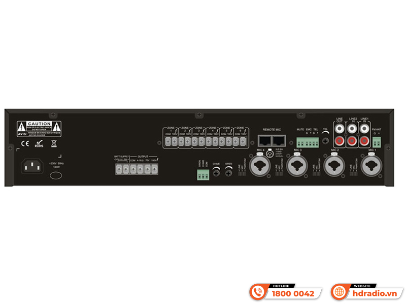 Amply 6 vùng ITC TI-1206S