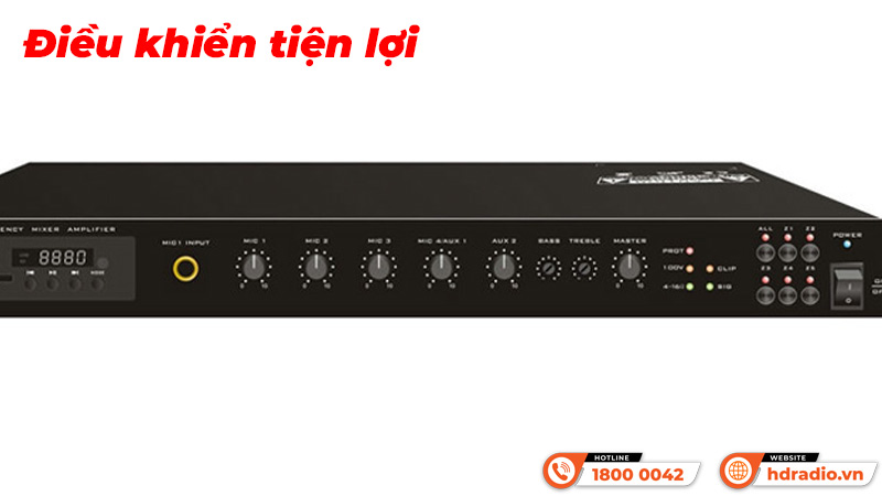 Điều khiển Amply 5 vùng ITC TI-120DTB