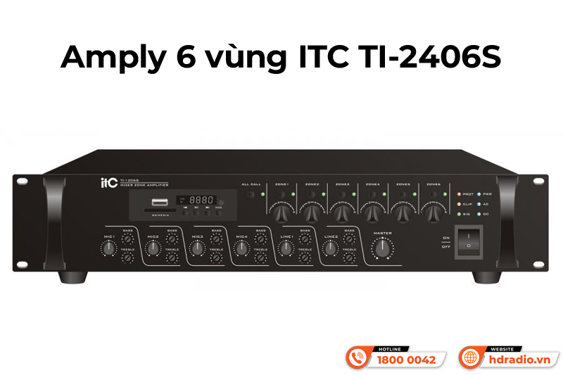 Amply 6 vùng ITC TI-2406S