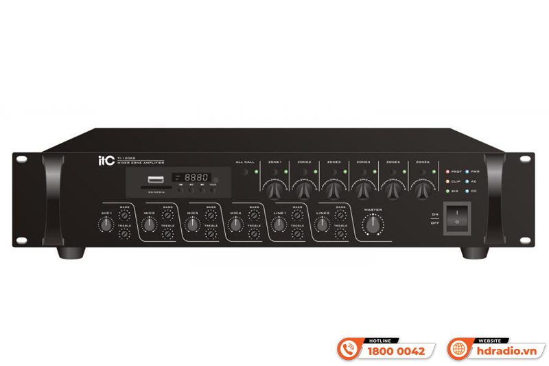 Amply 6 vùng ITC TI-2406S
