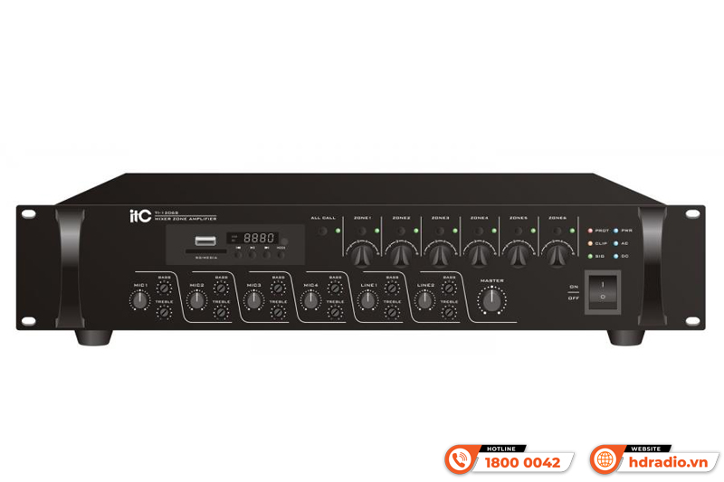 Amply 6 vùng ITC TI-3506S
