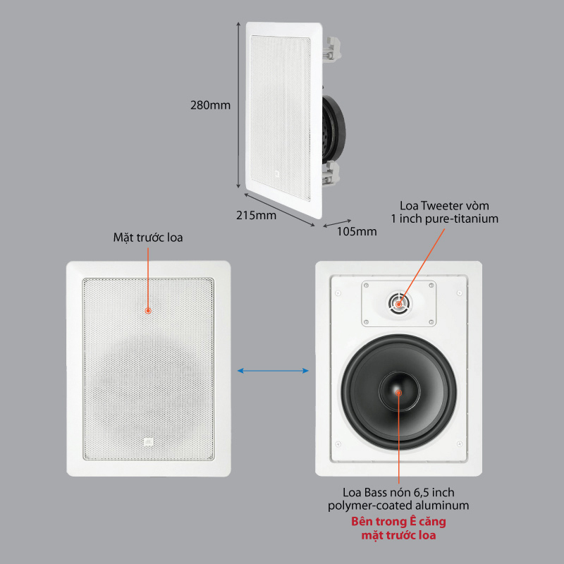 Chu thich loa JBL Control 126W