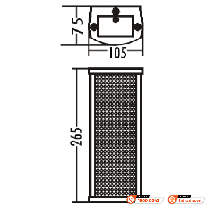 Loa cột ngoài trời ITC T-701A