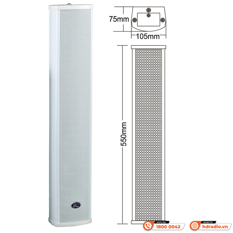 Loa cột ngoài trời ITC T-703A