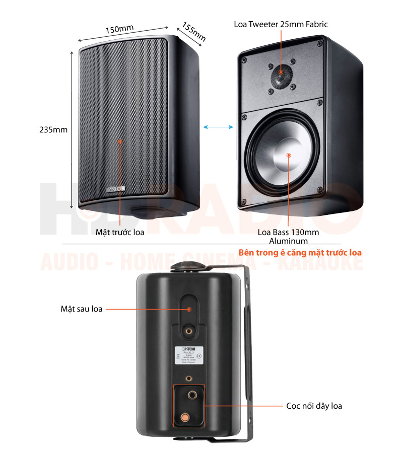 Chú thích Loa treo tường Canton Pro XL.3 Chú thích Loa treo tường Canton Pro XL.3