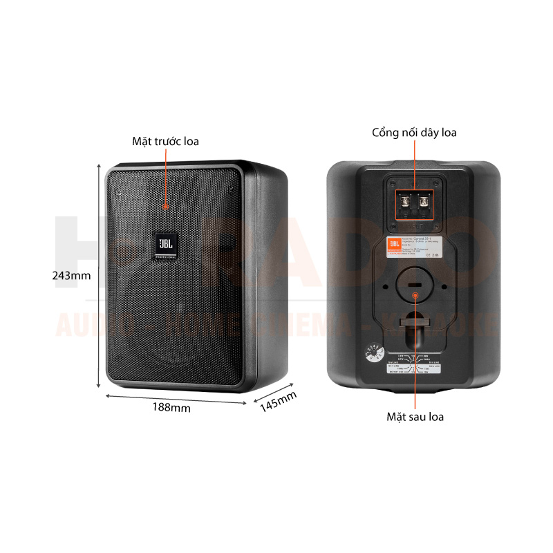 Chú thích Loa treo tường JBL Control 25-1