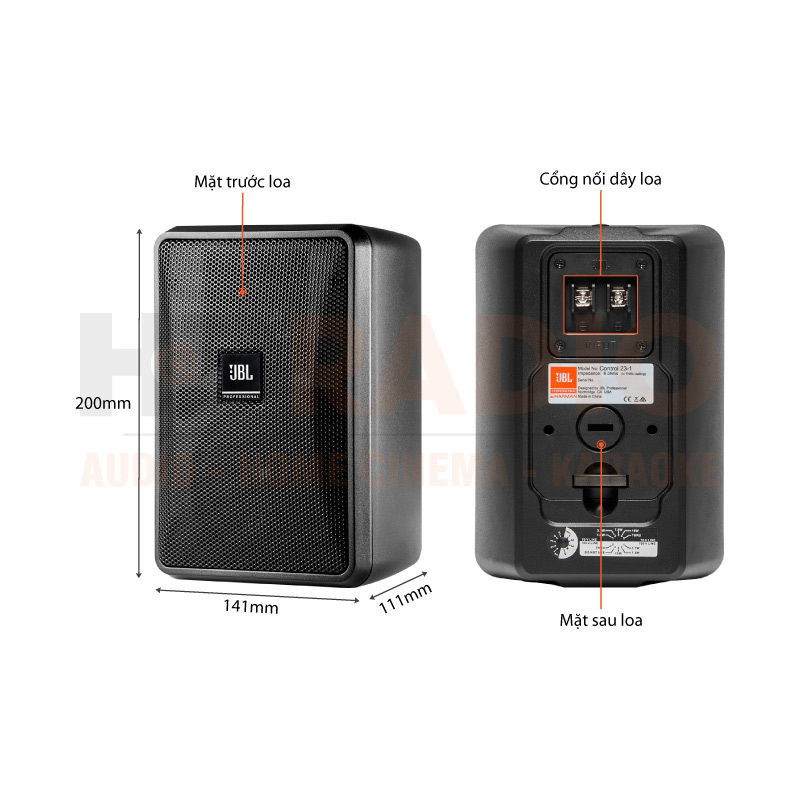 Chú thích Loa treo tường JBL Control 23-1