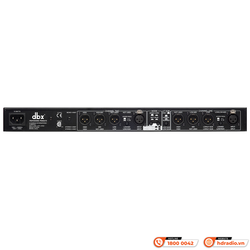 Crossovers DBX 234XS, 2 kênh, Jack Cannon-4