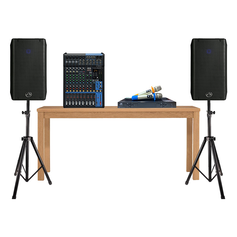 Dàn Âm Thanh Sân Khấu Biểu Diễn Karaoke Acoustic SK04 (Wharfedale Tourus AX-12MBT, mixer Yamaha MG12XU, JKAudio B5 Plus, Chân Loa)