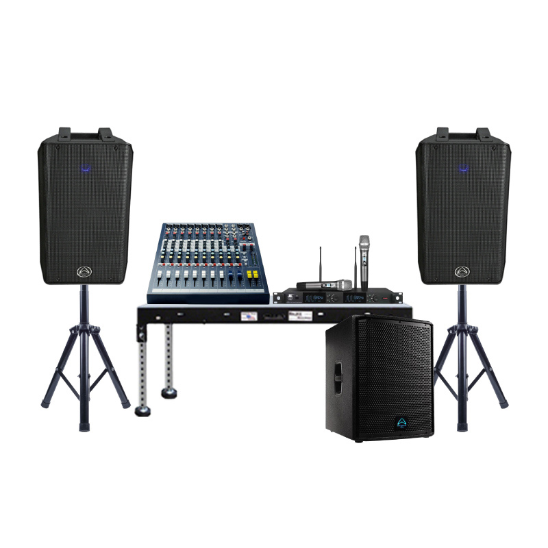 Dàn âm thanh sân khấu biểu diễn Acoustic SK28 (Wharfedale Typhon AX12BT, AX15B, Soundcraft EPM8, JKAudio K300)