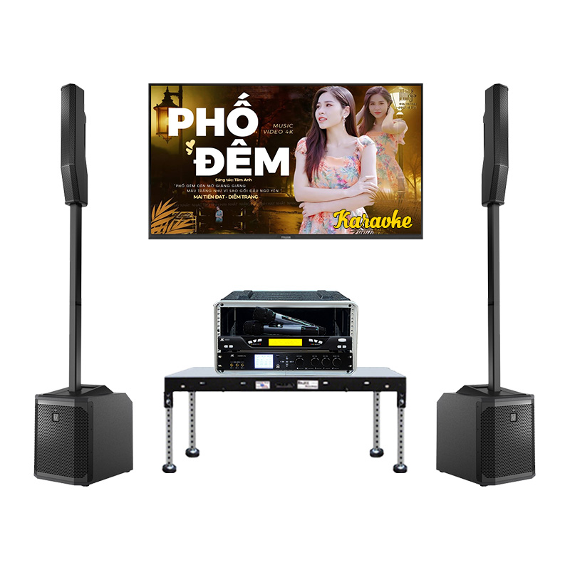 Dàn karaoke Column SK09 (Electro-Voice Evolve 30M, JKAudio K800, X9000 Pro, Tủ Rack ABS 4U)