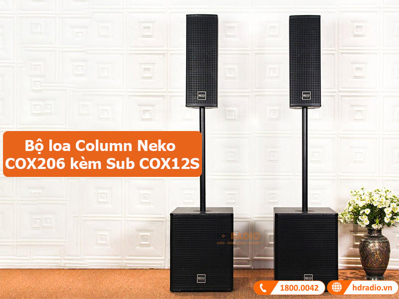 Bộ loa Column Neko COX206 kèm Sub COX12S