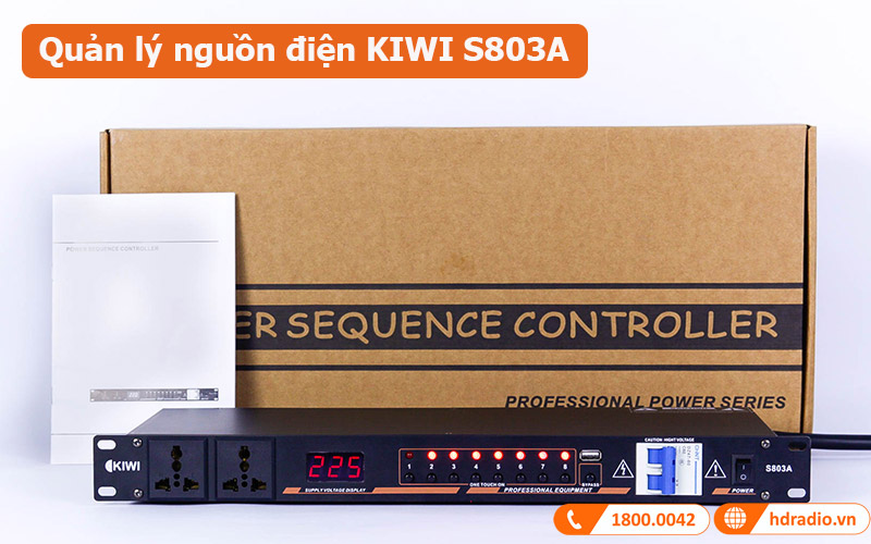 Dàn âm thanh sân khấu biểu diễn PUB-LOUNGE SK07-quản lý nguồn điện KIWI S803A