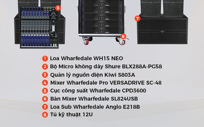 Dàn âm thanh sân khấu biểu diễn PUB-LOUNGE SK08