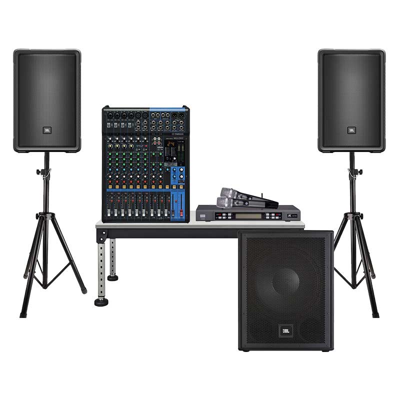 Dàn Âm Thanh Sân Khấu Biểu Diễn SK32 (Loa JBL IRX 112BT, Loa JBL IRX115S, Mixer Yamaha MG12XU, Micro JKAudio B5 Pro, Chân loa sân khấu)