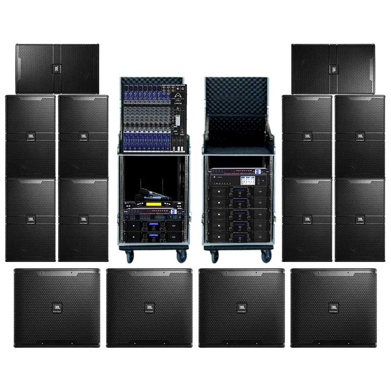 Dàn Âm Thanh Sân Khấu Biểu Diễn PUB-LOUNGE SK35 (JBL KP4012G2, JBL KP6018SG2, JKAudio H4800, JKAudio H2800, JKAudio X9900 Pro, Wharfedale VERSADRIVER SC-36, JKAudio K800, Wharfedale SL824USB, KIWI S803, Tủ Rack 16U)