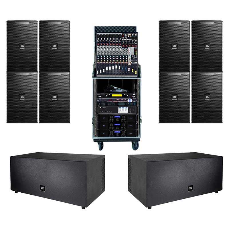 Dàn âm thanh sân khấu biểu diễn PUB-LOUNGE SK36 (JBL KP4012G2, Sub JBL KP25S, JKAudio H4800, JKAudio X9900 pro, Wharfedale VERSADRIVER SC-36, Soundcraft EFX8, JKAudio K800, KIWI S803, Tủ Rack 16U)