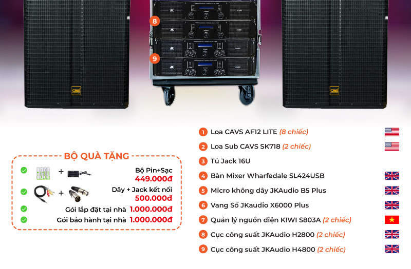 Dàn âm thanh sân khấu biểu diễn PUB-LOUNGE SK38