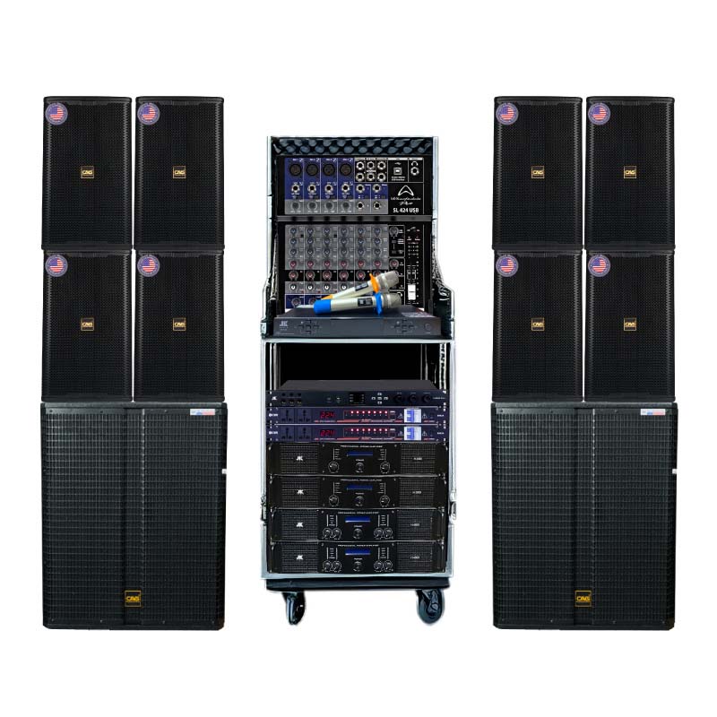 Dàn âm thanh sân khấu biểu diễn PUB-LOUNGE SK38 (CAVS AF12 LITE, Sub CAVS SK718, JKAudio H4800, JKAudio H2800, Wharfedale SL424USB, JKAudio B5 Plus, JKaudio X6000 Plus, KIWI S803A, Tủ Rack 16U)