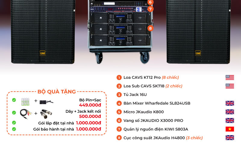 Dàn âm thanh sân khấu biểu diễn BAR-PUB SK42