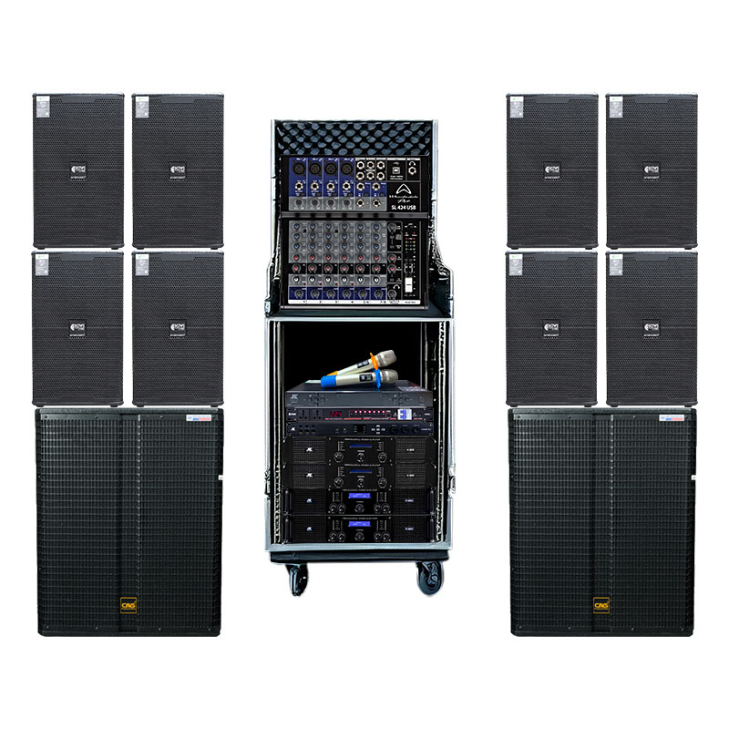 Dàn âm thanh sân khấu biểu diễn PUB-LOUNGE SK43 (KIWI KP12, CAVS SK718, JKAudio H2800, JKAudio H4800, Wharfedale SL424USB, JKaudio X6000 Plus, JKAudio B5 Plus, KIWI S803A, Tủ Jack 16U)