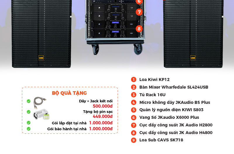 dàn âm thanh sân khấu biểu diễn SK43