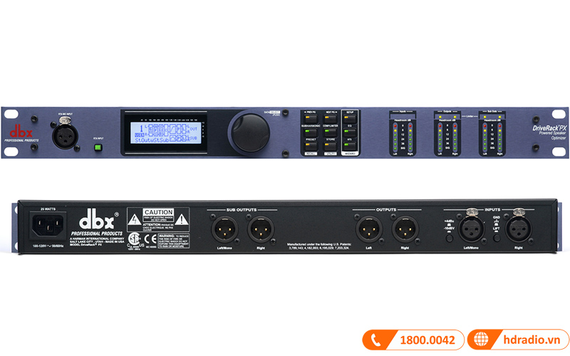 DriveRack DBX PX kết nối 