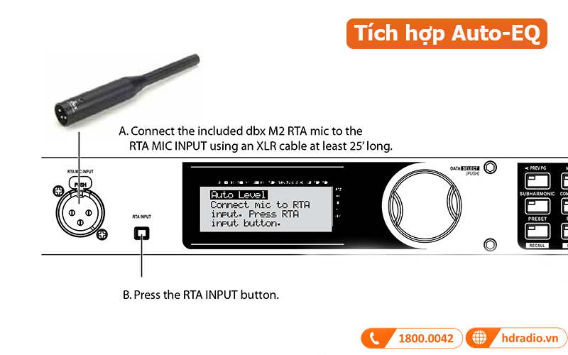 DriveRack DBX PX tích hợp auto EQ