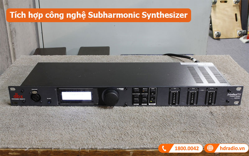 DriveRack DBX PX tích hợp công nghệ Subharmonic Synthesizer