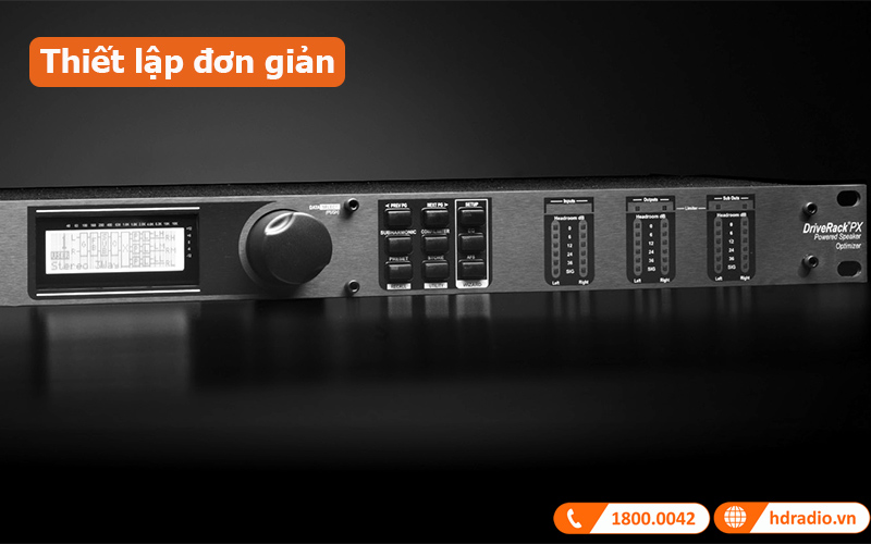 DriveRack DBX PX thiết lập đơn giản