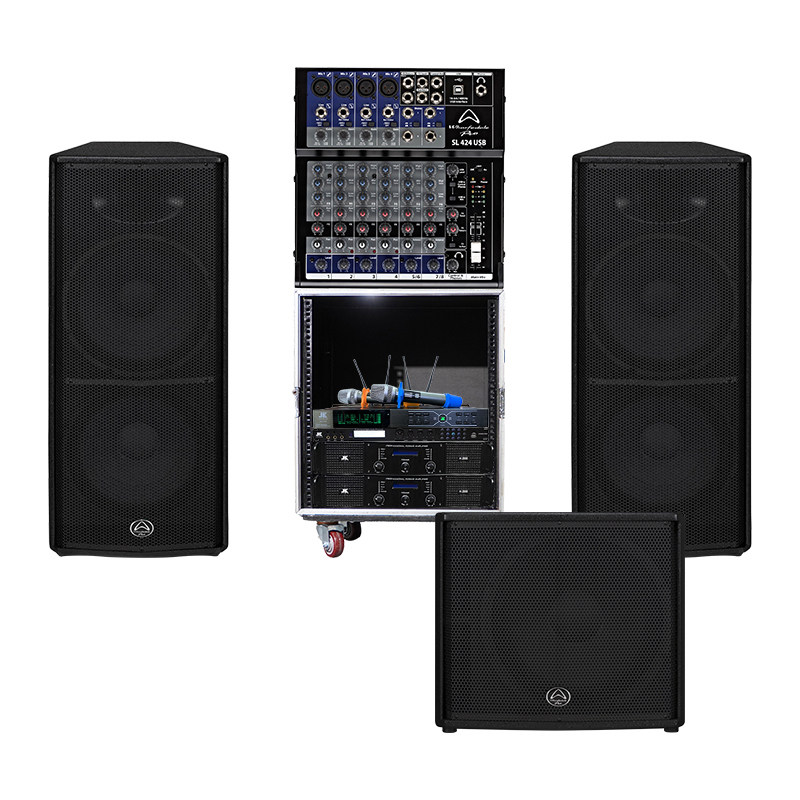 Dàn âm thanh sân khấu hội trường SKHT02 (Wharfedale SL424USB, Wharfedale Impact X215, Wharfedale Impact X18B, Tủ Rack 10U, JKAudio B3 Plus, JKAudio X3000 Pro, JKAudio H2800)