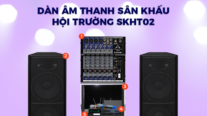Dàn âm thanh sân khấu hội trường SKHT02