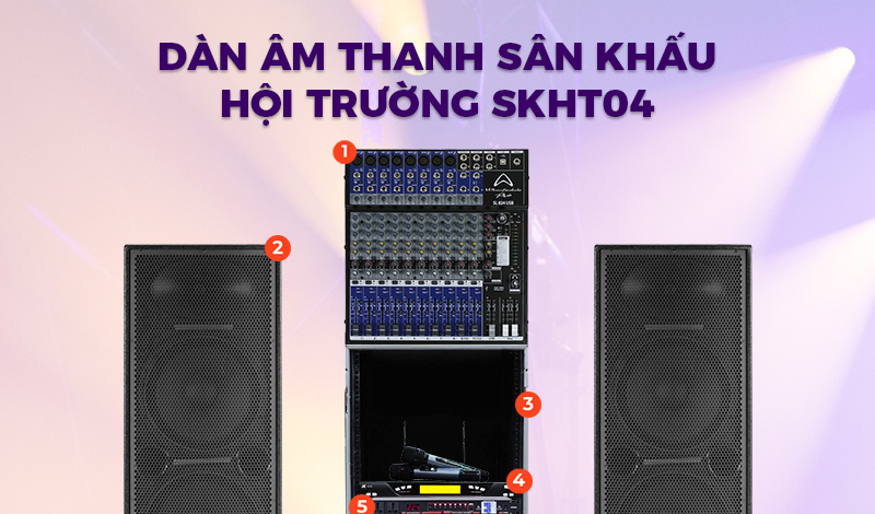 Dàn âm thanh sân khấu hội trường SKHT04