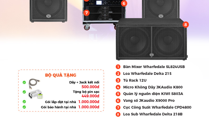 Dàn âm thanh sân khấu hội trường SKHT04