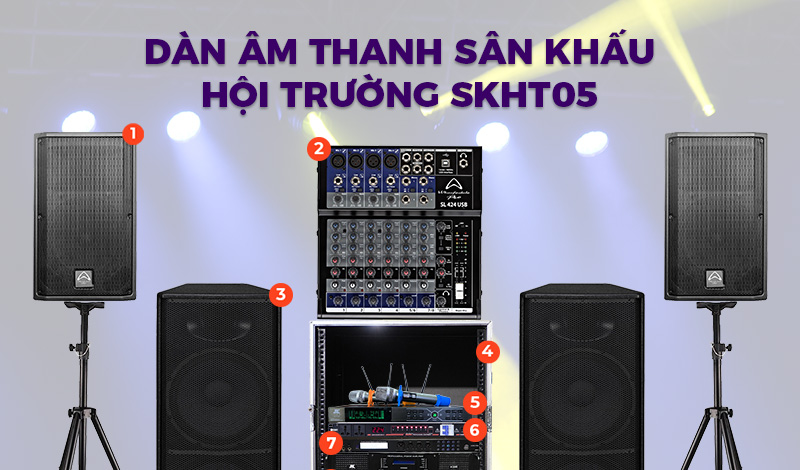 Dàn âm thanh sân khấu hội trường SKHT05