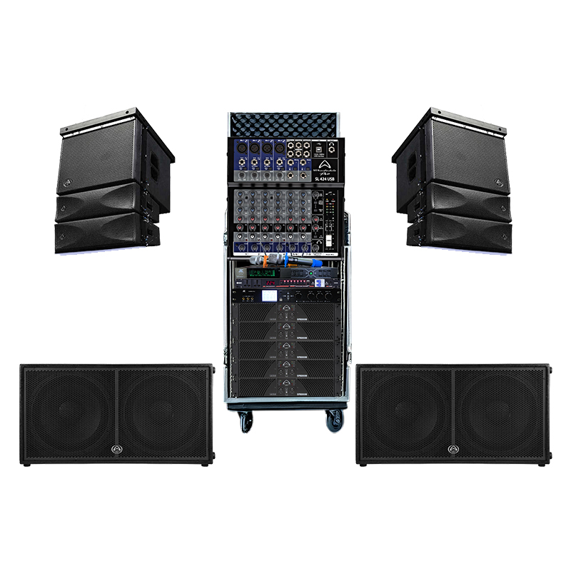 Dàn âm thanh sân khấu hội trường SKHT07 ( Wharfedale WLA25, Wharfedale WLA25SUB, Wharfedale Impact X218B, Wharfedale CPD3600, JKaudio X9000 Pro, JKAudio B3 Plus, Mixer Wharfedale SL424USB, KIWI S803A, Tủ Rack 16U)