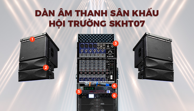 Dàn âm thanh sân khấu hội trường SKHT07