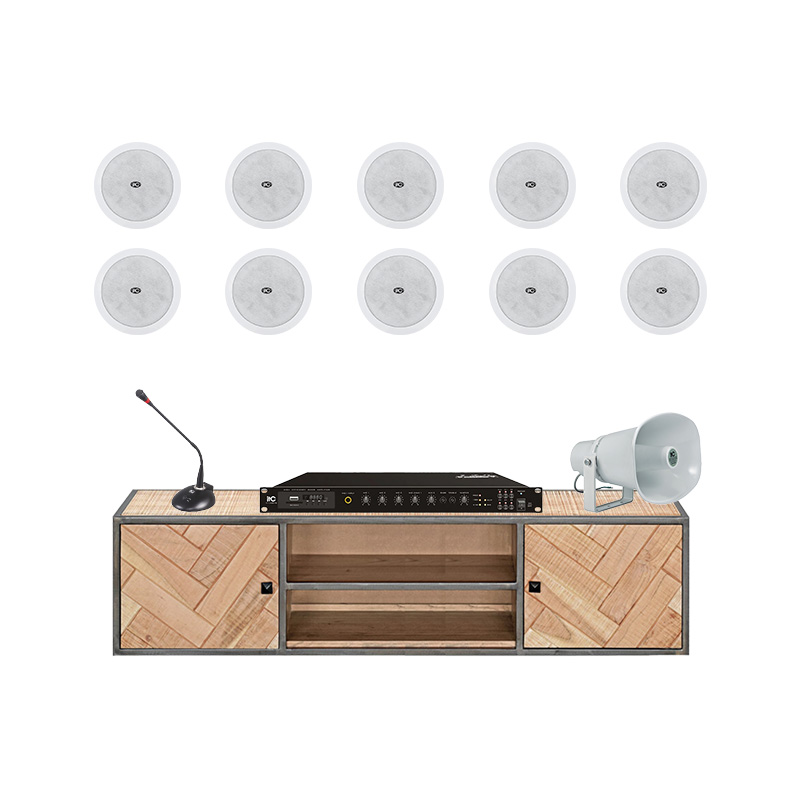 Dàn âm thanh thông báo Trường học, bệnh viện, Nhà xưởng TB01 (ITC T-205CW, TI-500DTB, TS-338, T-720A)