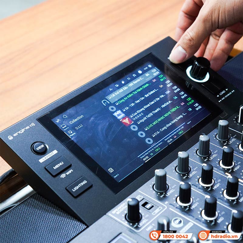 Bàn DJ Denon SC Live 4, USB độc lập, có loa, Engine, Serato Dj, 4 kênh, 5.8kg, WiFi, Bluetooth, Mới-5
