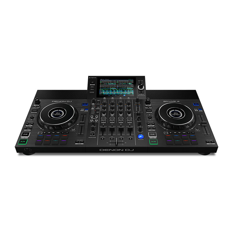 Bàn DJ Denon SC Live 4, USB độc lập, có loa, Engine, Serato Dj, 4 kênh, 5.8kg, WiFi, Bluetooth, Mới