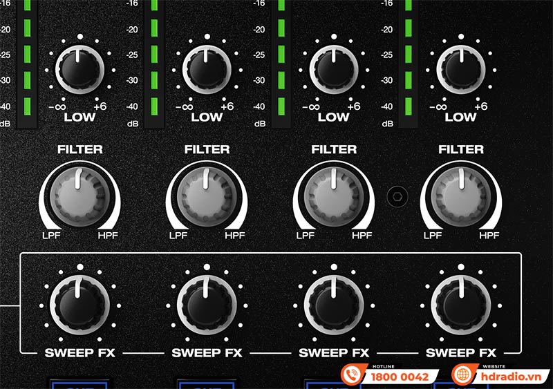 Bàn DJ Denon mixer x1850 prime