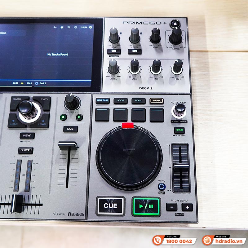Bàn DJ Denon Prime Go+ (plus) pin 5h, USB độc lập, Engine DJ, Serato, Virtual DJ, Wifi, 3.68kg, Mới-5