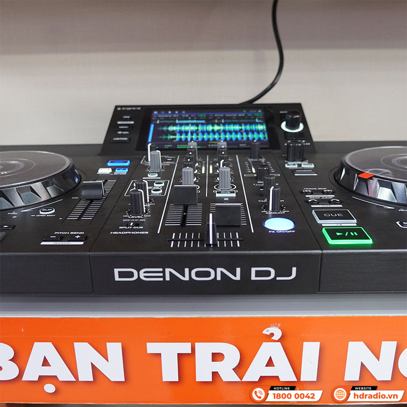 Bàn DJ Denon SC Live 2, có loa, USB độc lập, WiFi, 2 kênh, thẻ SD, Serato DJ, 4.6kg, Mới-4