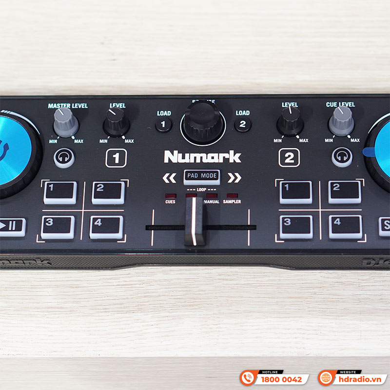 Bàn DJ Numark DJ2GO2 Touch, 2 kênh, USB Audio, Serato DJ Lite, Mới-5