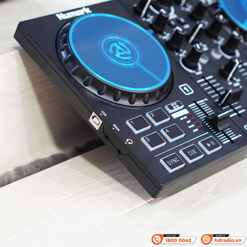 Bàn DJ Numark Party Mix II, Kết nối máy tính, 2 kênh, Serato DJ, có đèn LED, 0.95kg, Mới-3
