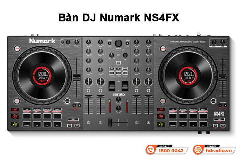 Bàn DJ Numark NS4FX