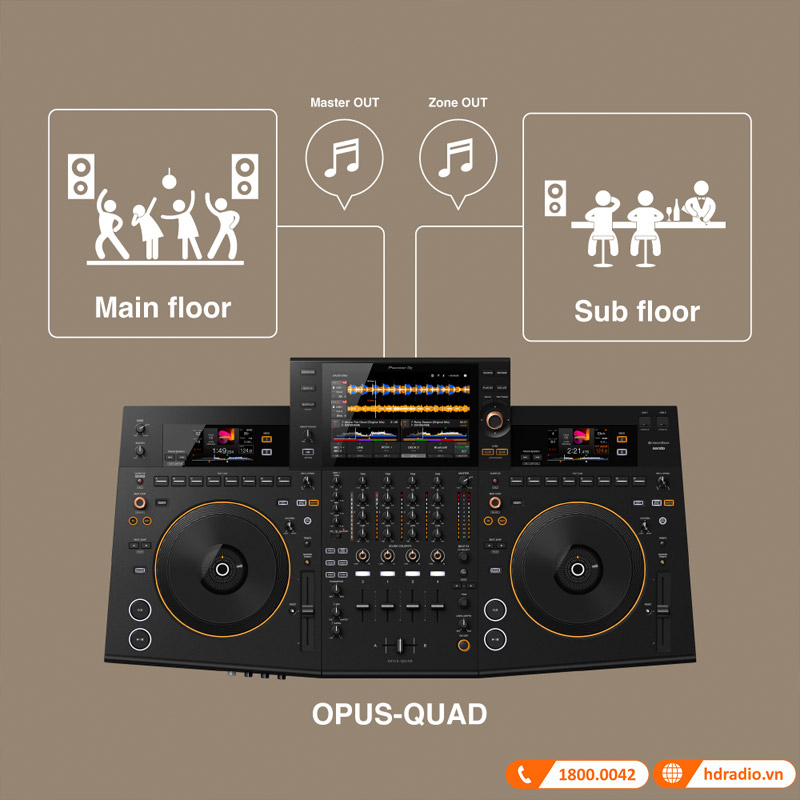 Bàn DJ Pioneer OPUS-QUAD