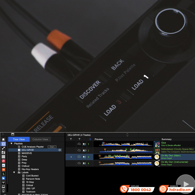 Bàn DJ AlphaTheta DDJ-GRV6